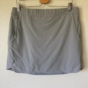 RLX Ralph Lauren Athletic Golf Tennis Skort Gray Size Large 3 Pockets